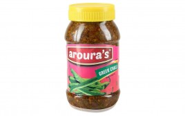 Aroura Green Chilli (In Mustard Oil)  Jar  400 grams